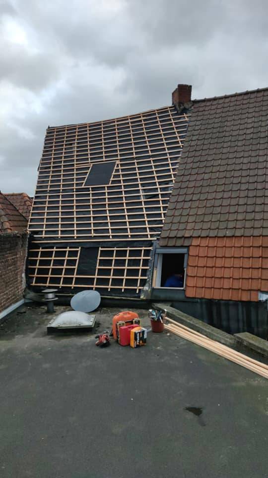 1- Travaux de couverture avant