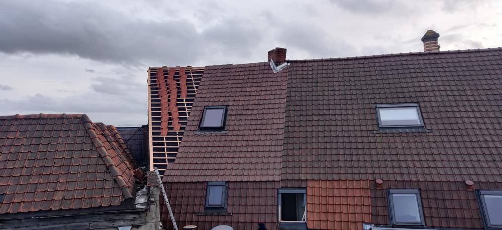 2- Travaux de couverture pendant